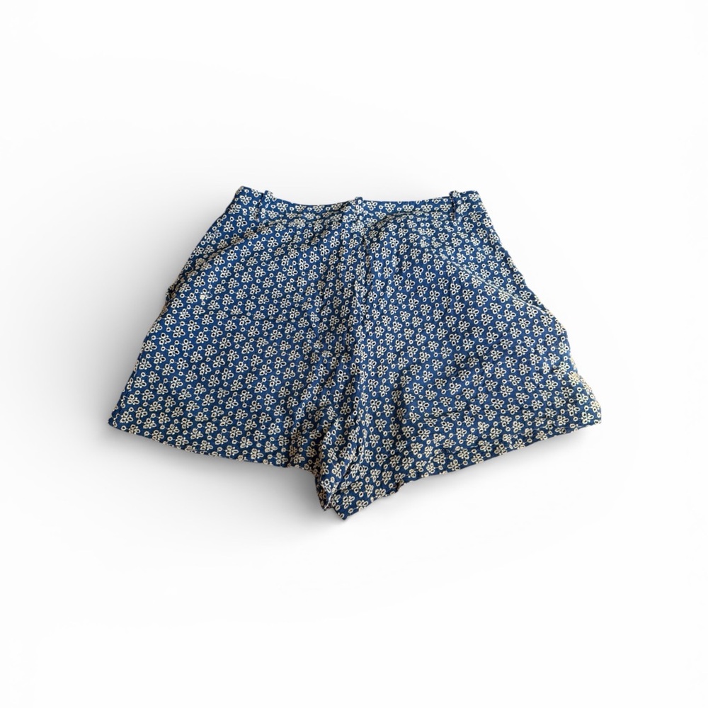Zara Blue Floral Print Women's Shorts